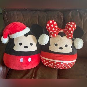 Mickey and Minnie Christmas squishmallows